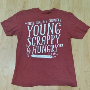 Hamilton Young Scrappy and Hungry T-Shirt Size Small